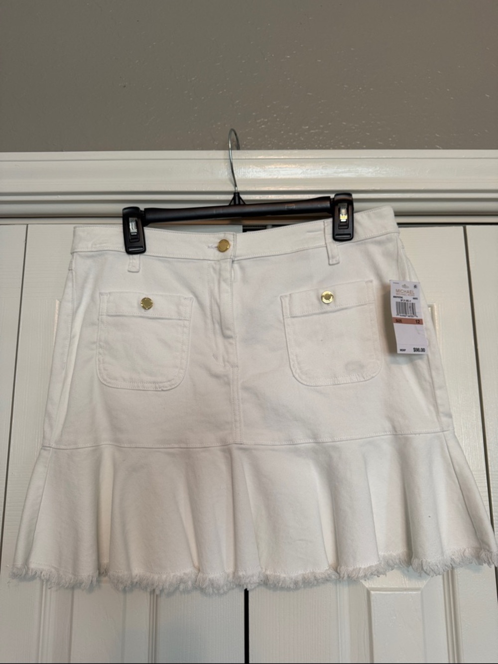 MICHAEL Michael Kors White Skirt NWT